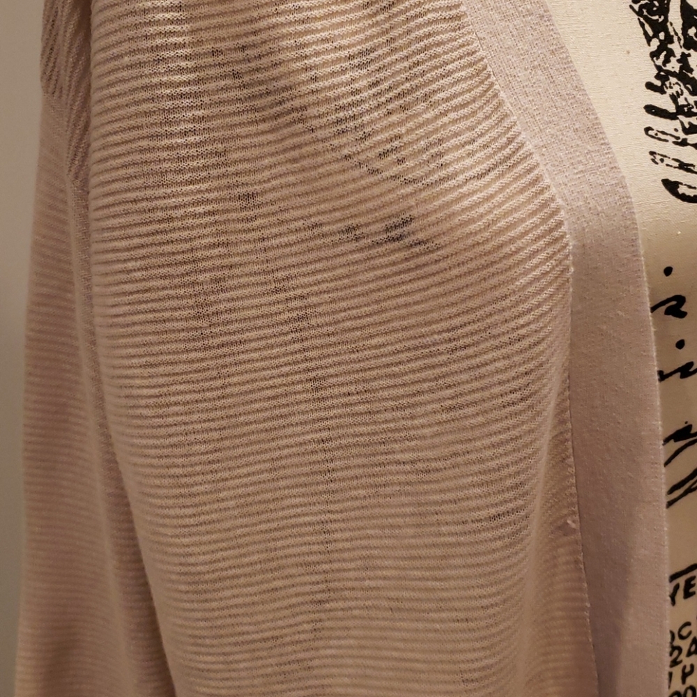Loft lightweight blush open cardigan - Picture 2 of 7